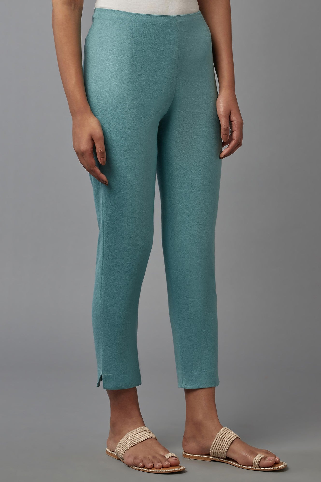 Blue Slim Pants