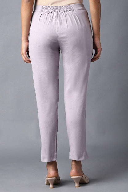 Light Purple Slim Pants - wforwoman