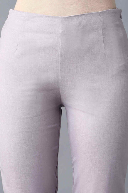 Light Purple Slim Pants - wforwoman