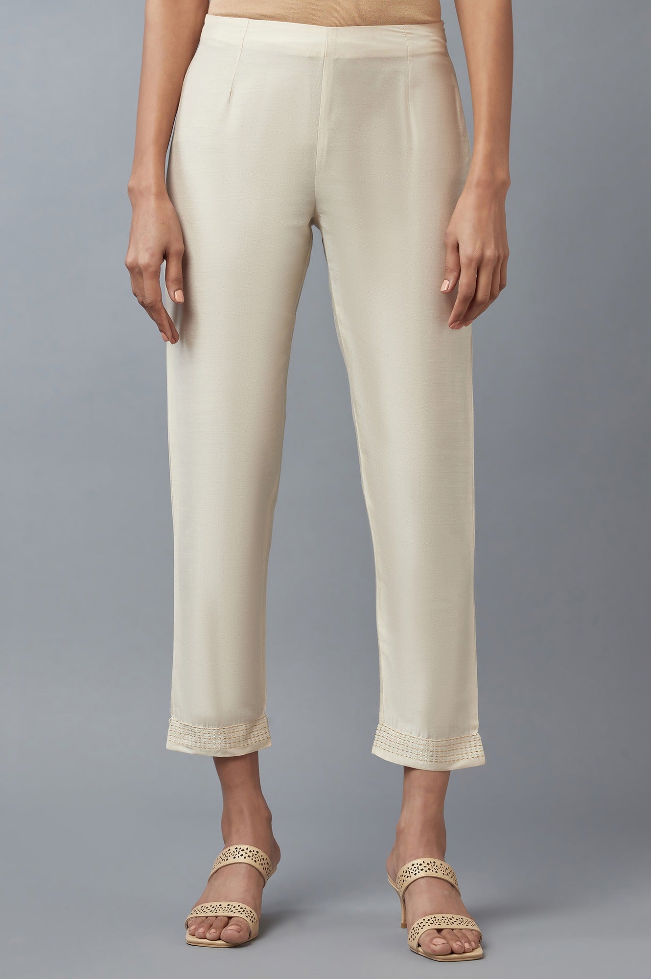 Ecru Slim Pants