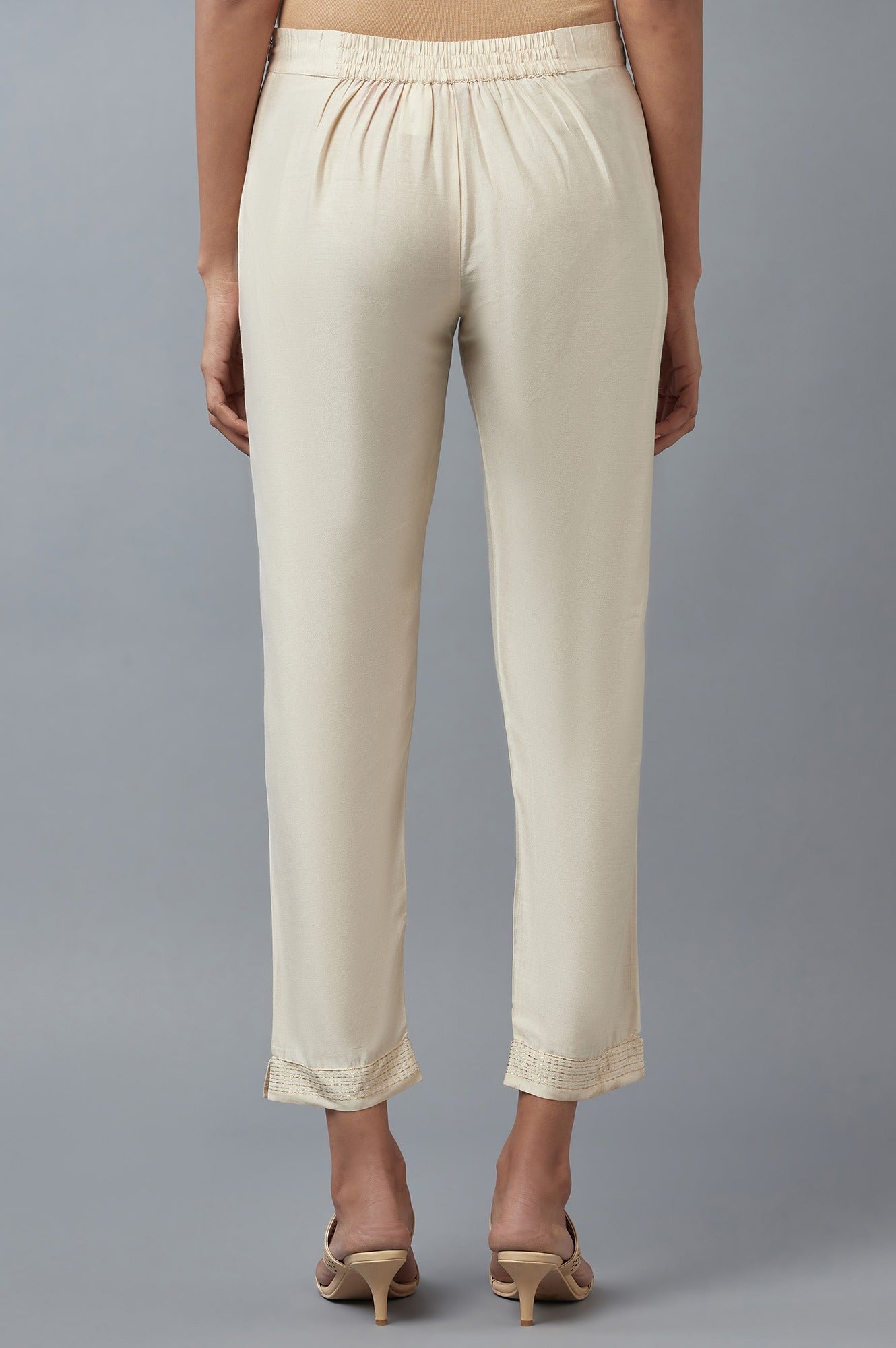 Ecru Slim Pants