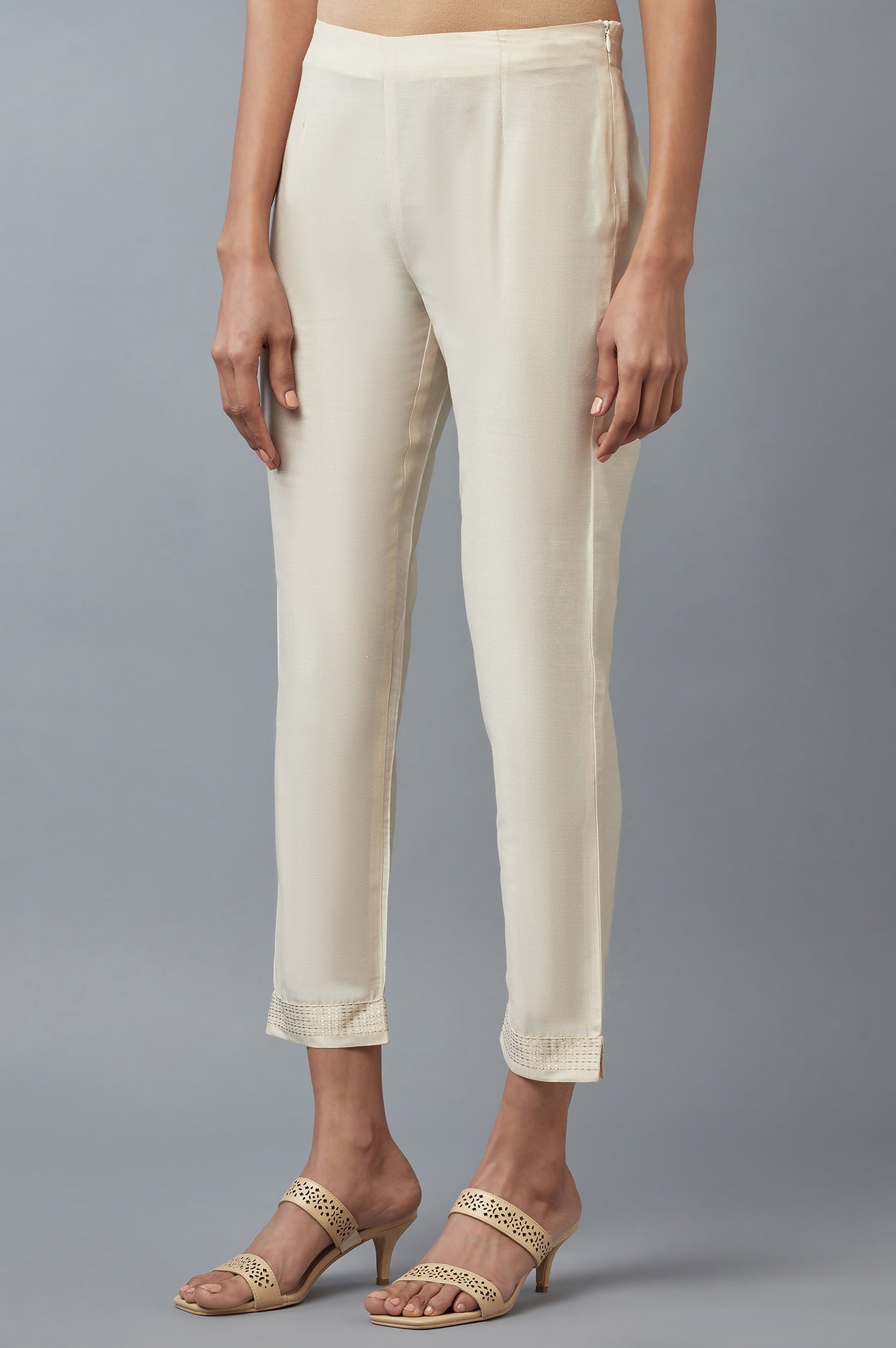 Ecru Slim Pants