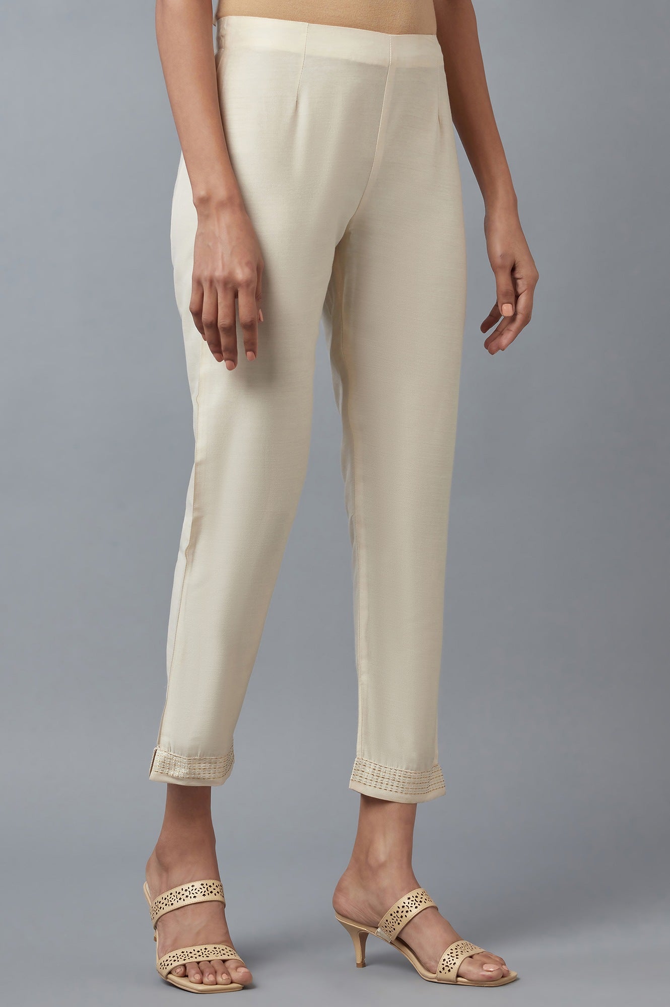 Ecru Slim Pants