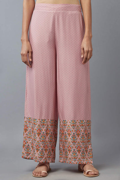 Nectar Pink Floral Printed Parallel Pants