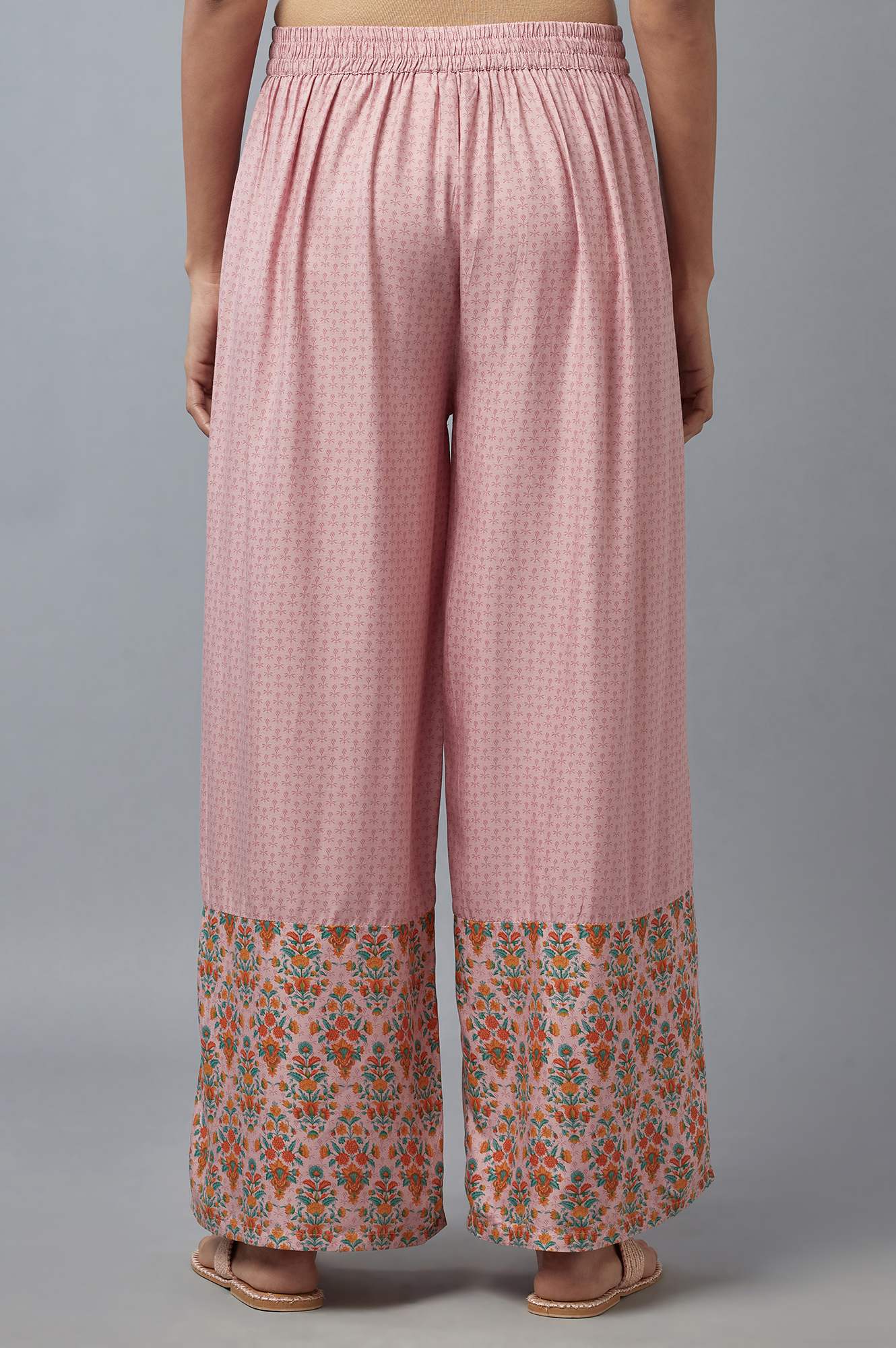 Nectar Pink Floral Printed Parallel Pants