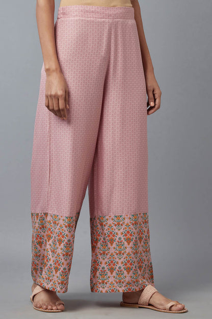 Nectar Pink Floral Printed Parallel Pants