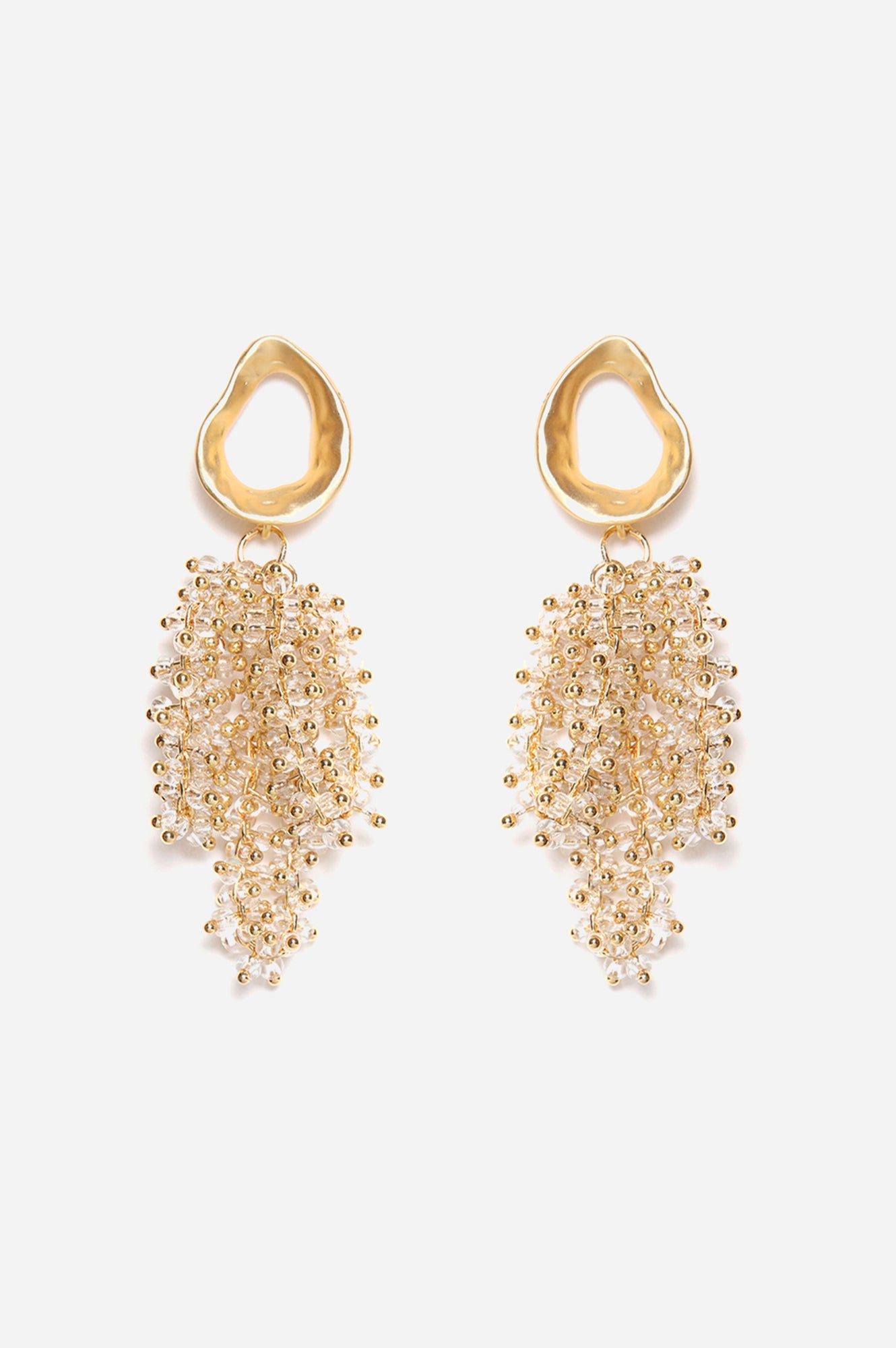 Crystal Bead Handcrafted Ethnic Drop Earrings