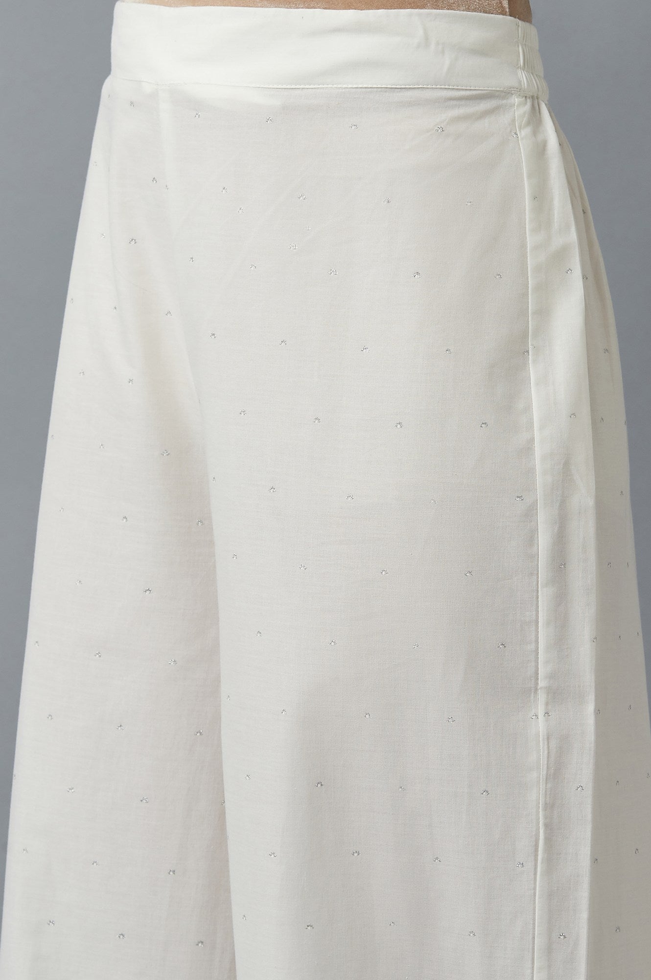 Light Grey Embroidered Kurta With Parallel Pants And Dupatta