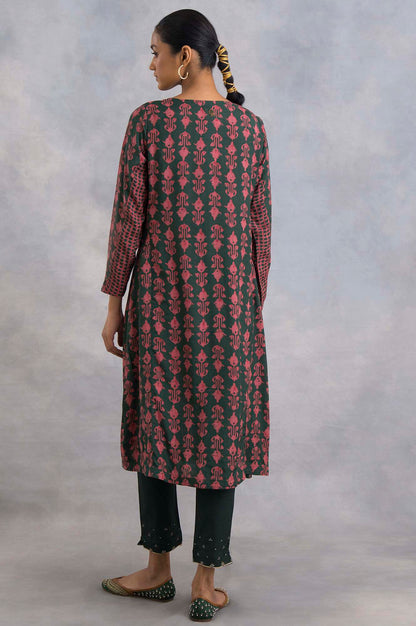 Emerald Green Booti Printed kurta