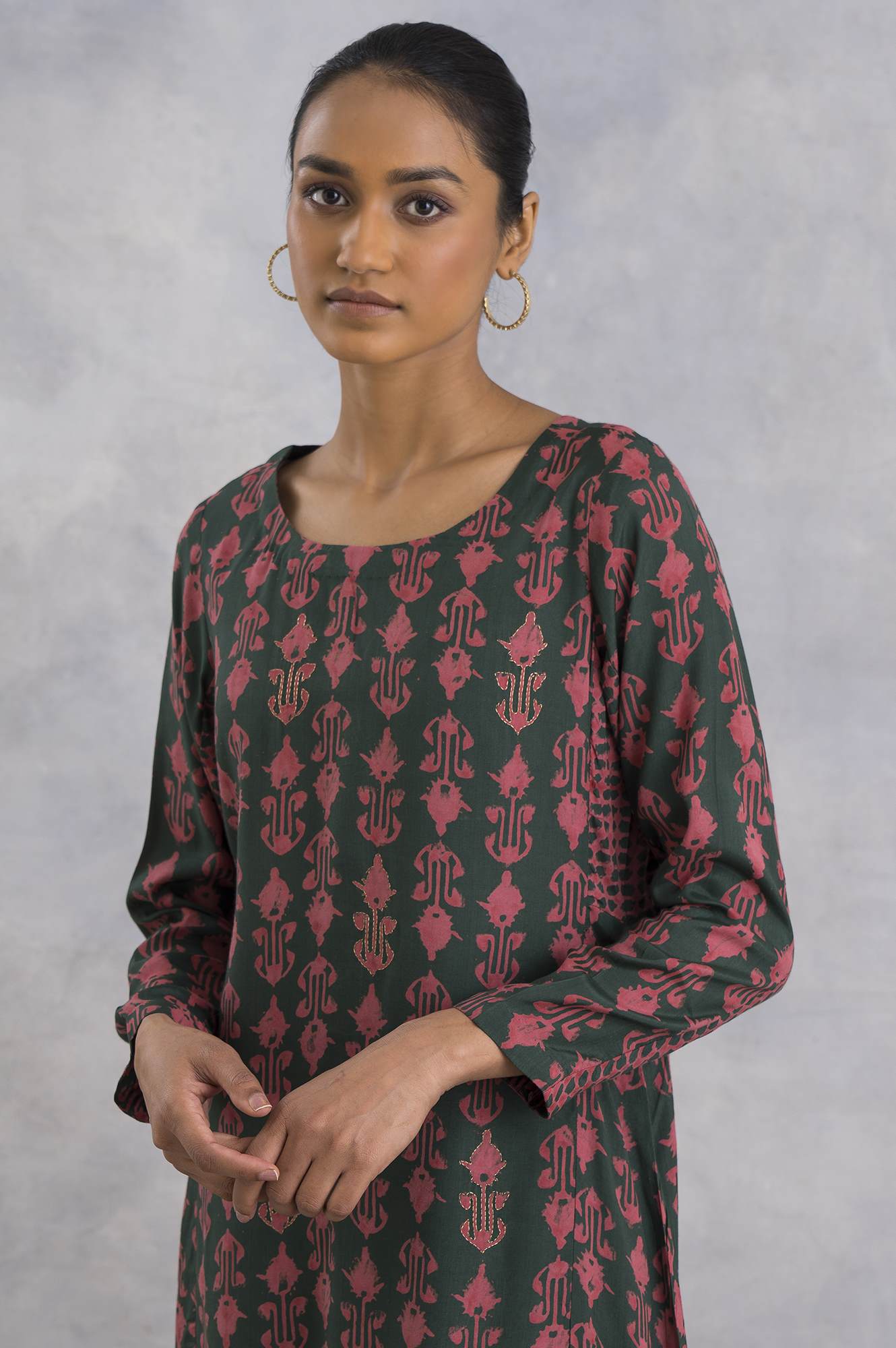 Emerald Green Booti Printed kurta