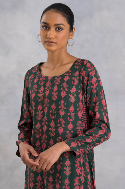 Emerald Green Booti Printed kurta