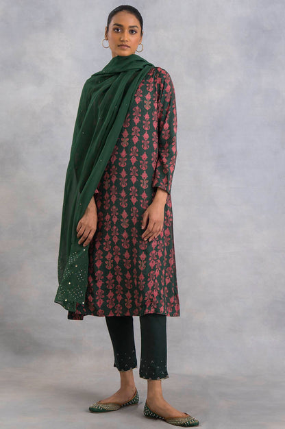 Emerald Green Booti Printed kurta