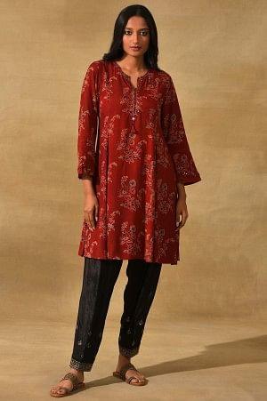 Black Embroidered Salwar Pants - wforwoman