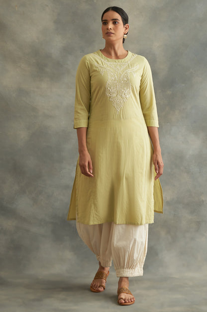 Pastel Green Chikankari kurta