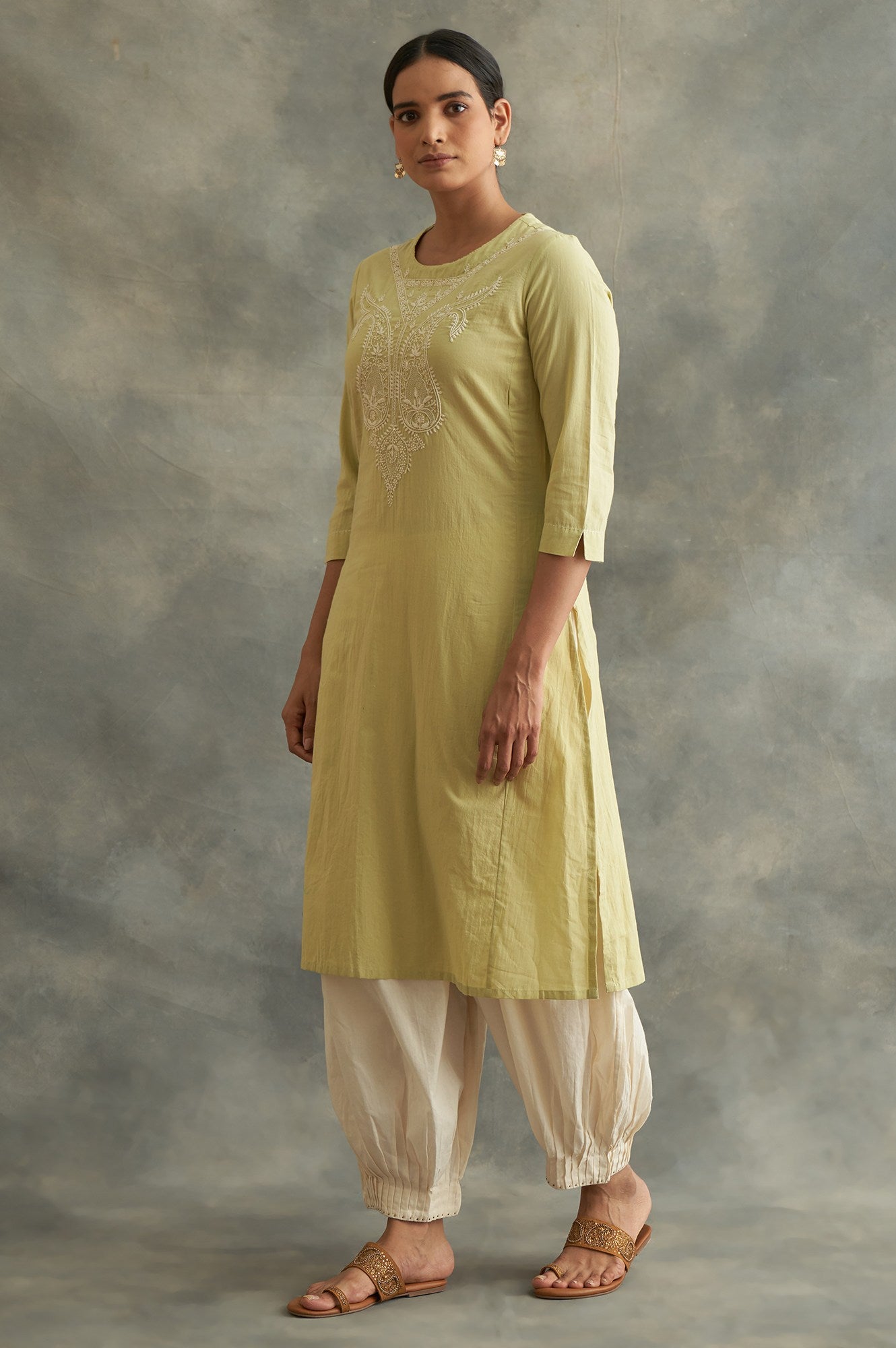 Pastel Green Chikankari kurta