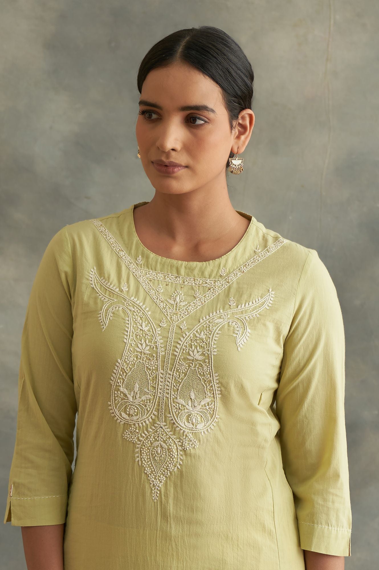 Pastel Green Chikankari kurta