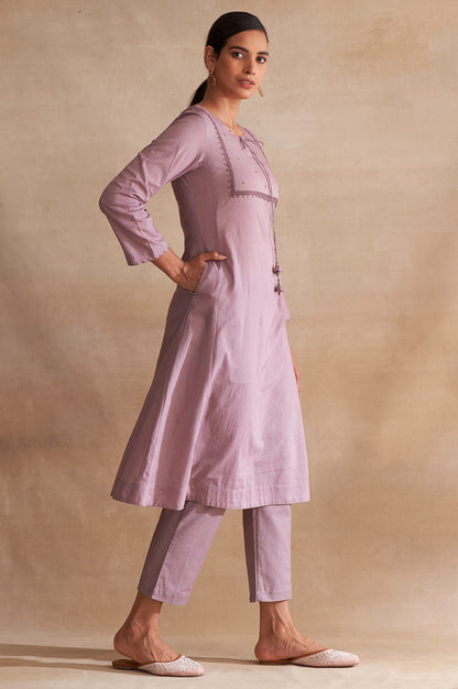 Folksong By W Lilac Embroidered kurta