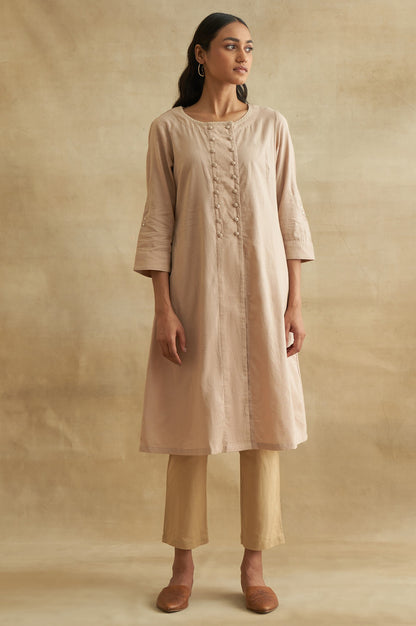 Dusty Pink Chikankari kurta