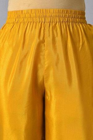 Grey Velvet Embroidered kurta With Yellow Pants And Printed Dupatta - wforwoman