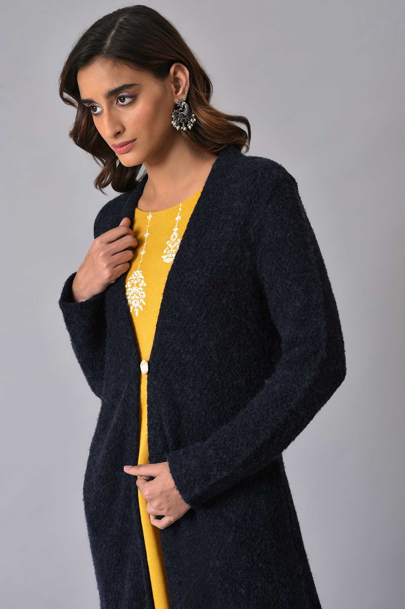 Blue Winter Women Cardigan