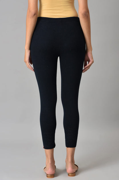 Deep Navy Winter Leggings