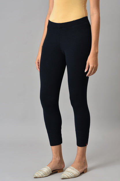 Deep Navy Winter Leggings