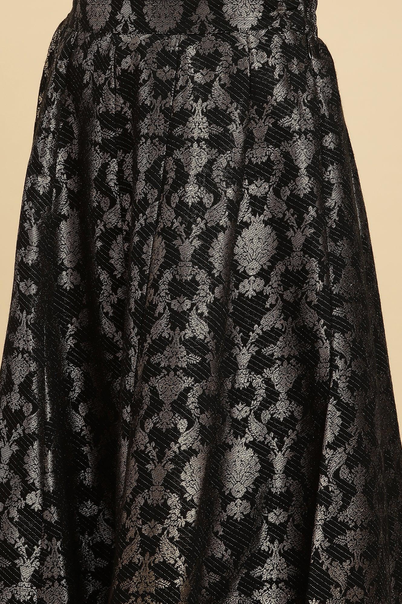 Flared jacquard skirt hotsell