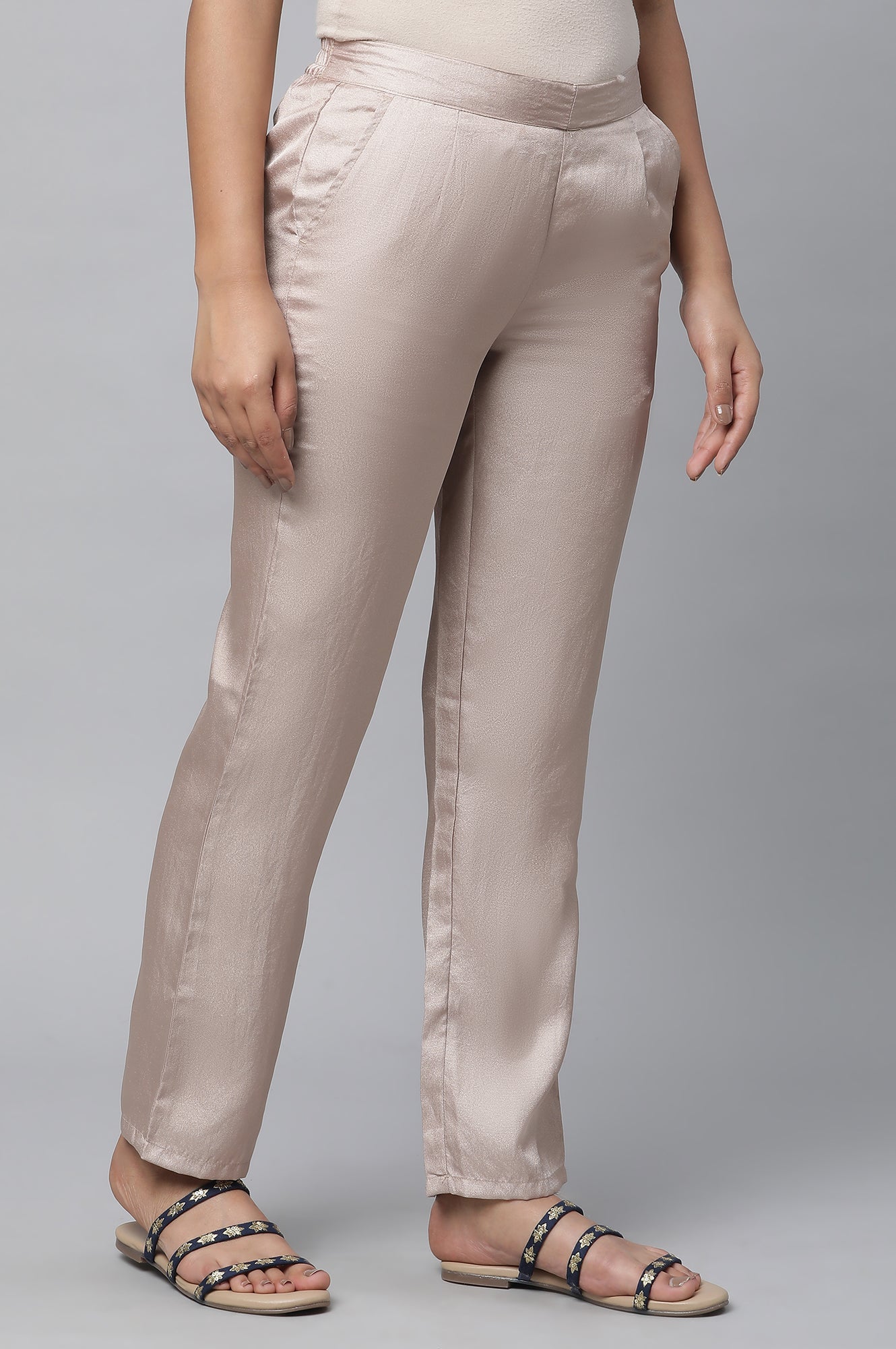 Cuban Gold Pants in Korean Satin