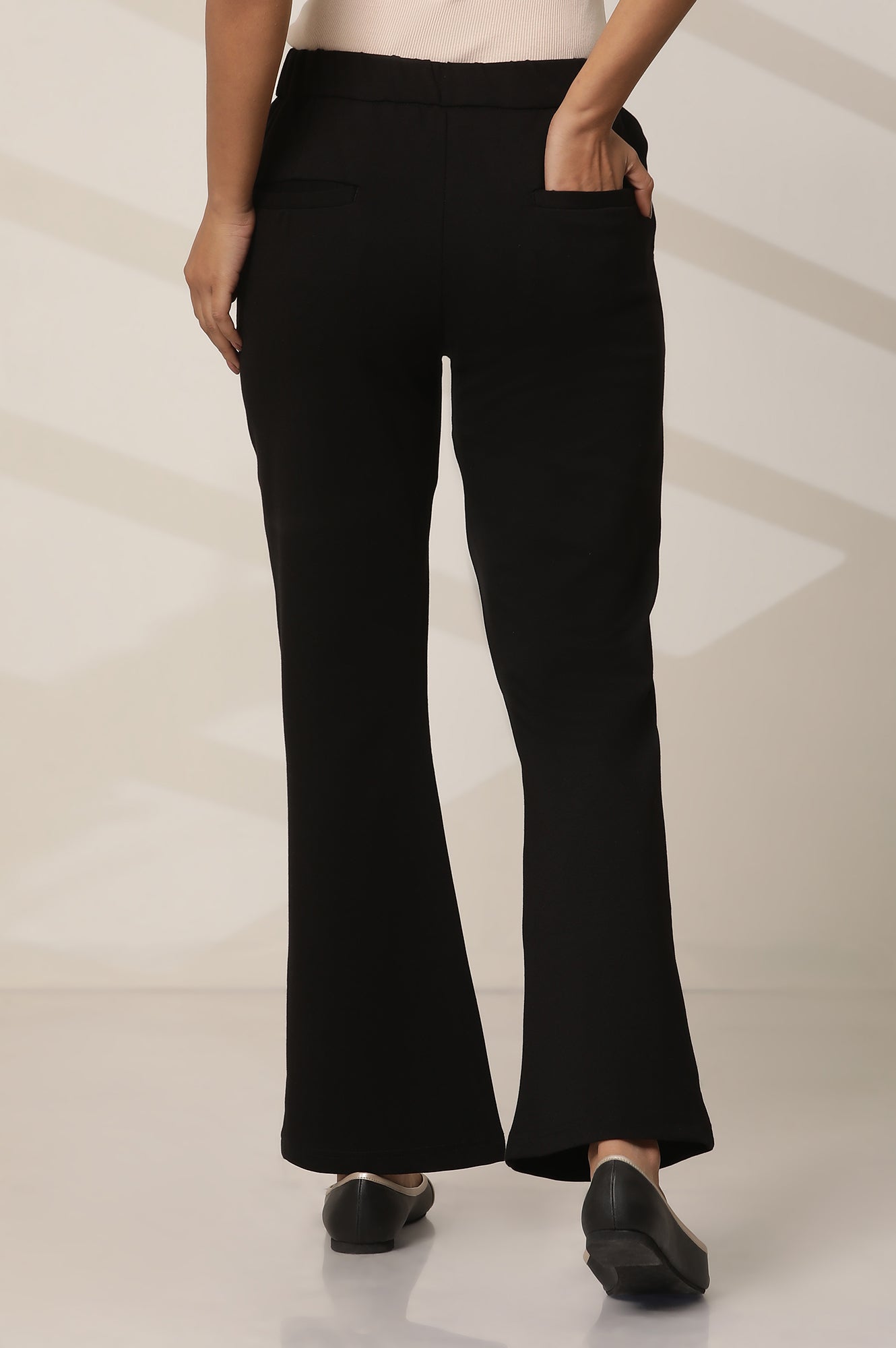 Black Boot Cut Flared Pants