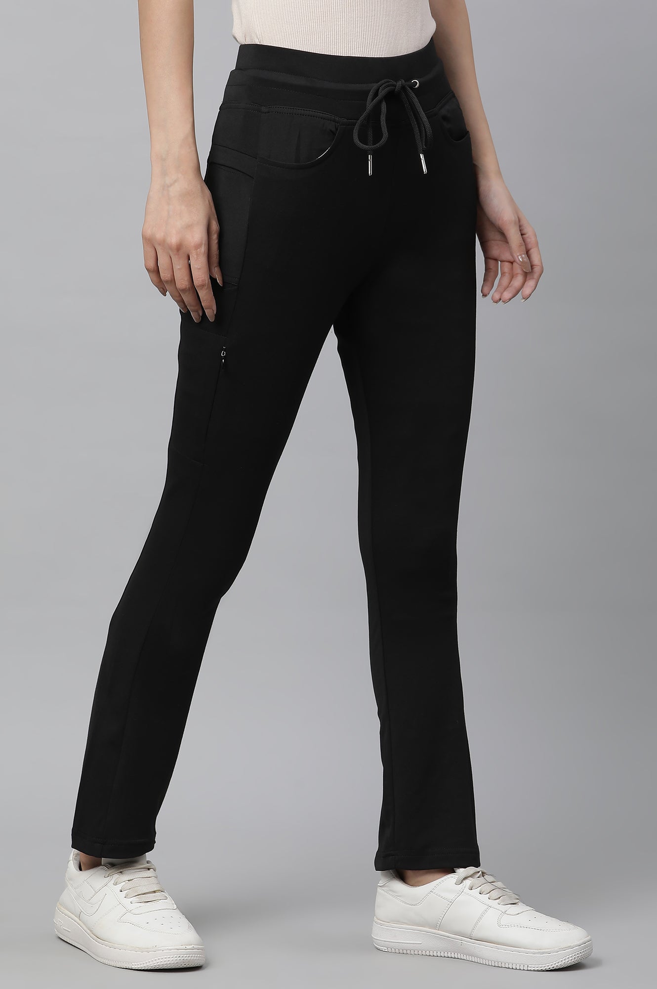 Black Athleisure Style Pants