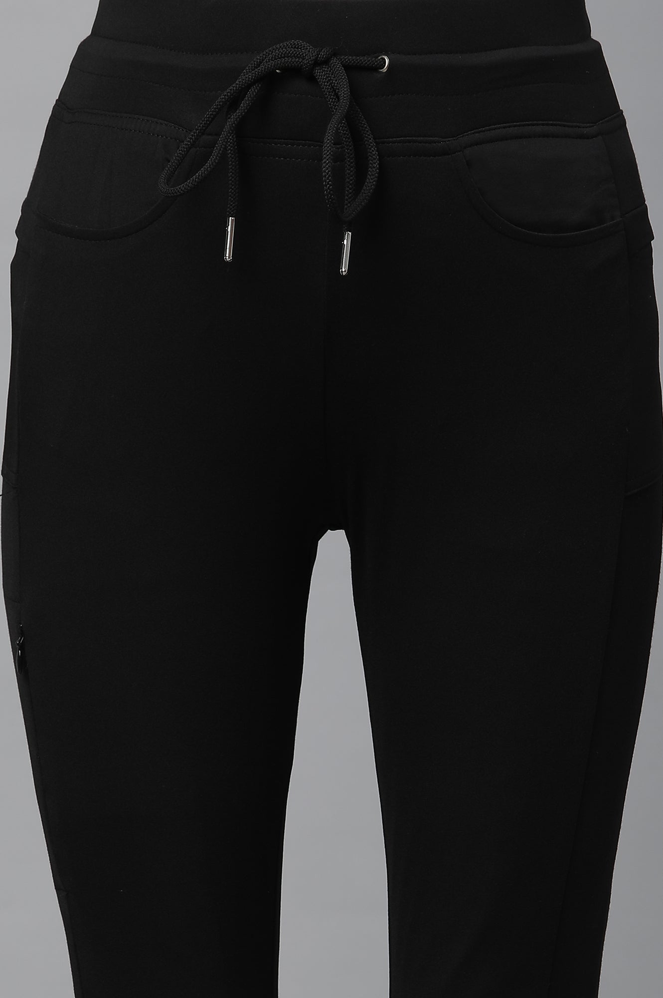 Black Athleisure Style Pants