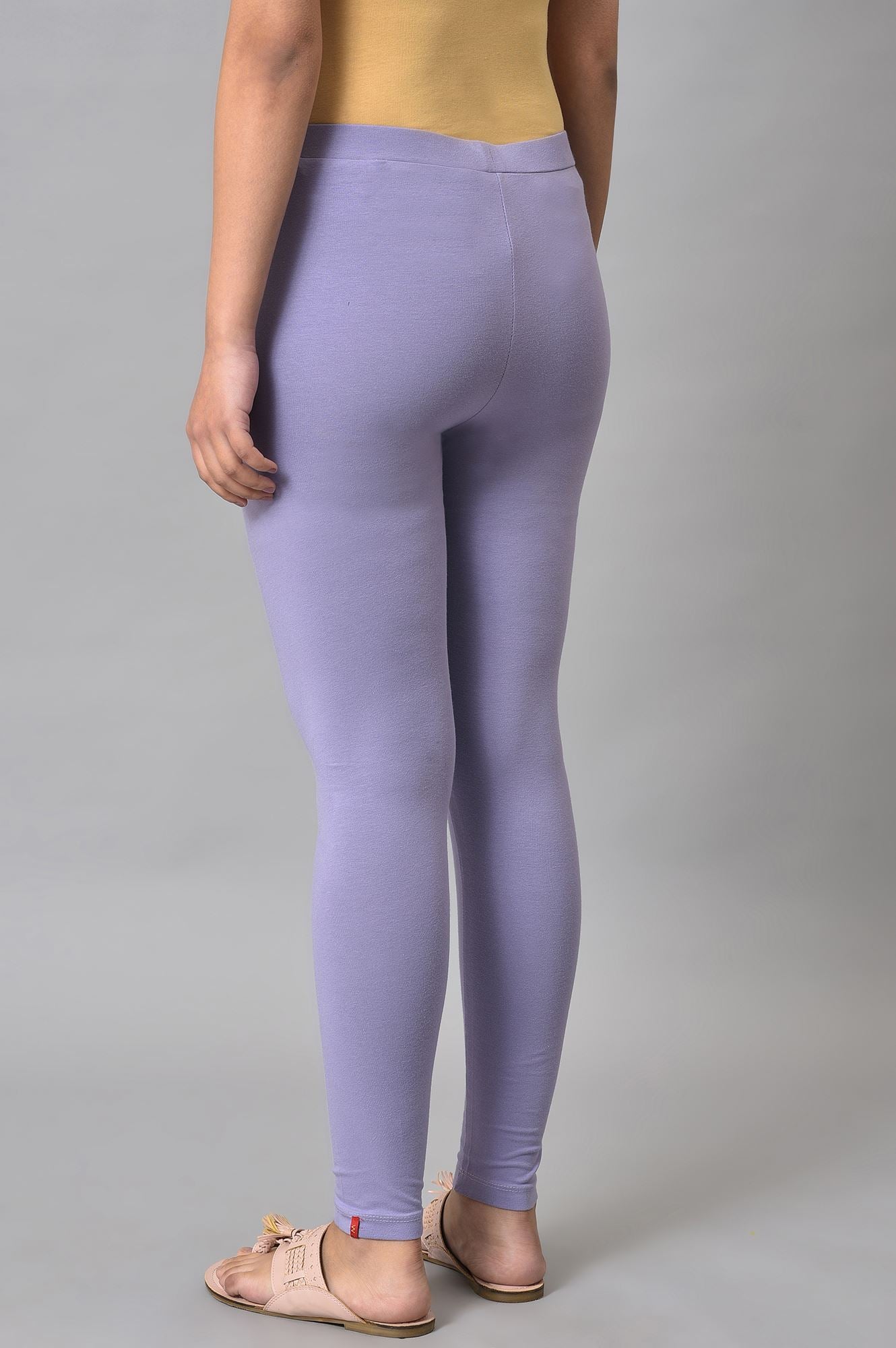 Lilac Cotton Jersey Tights