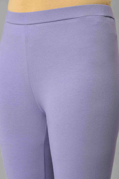 Lilac Cotton Jersey Tights