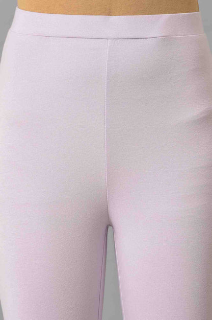 Purple Cotton Jersey Tights