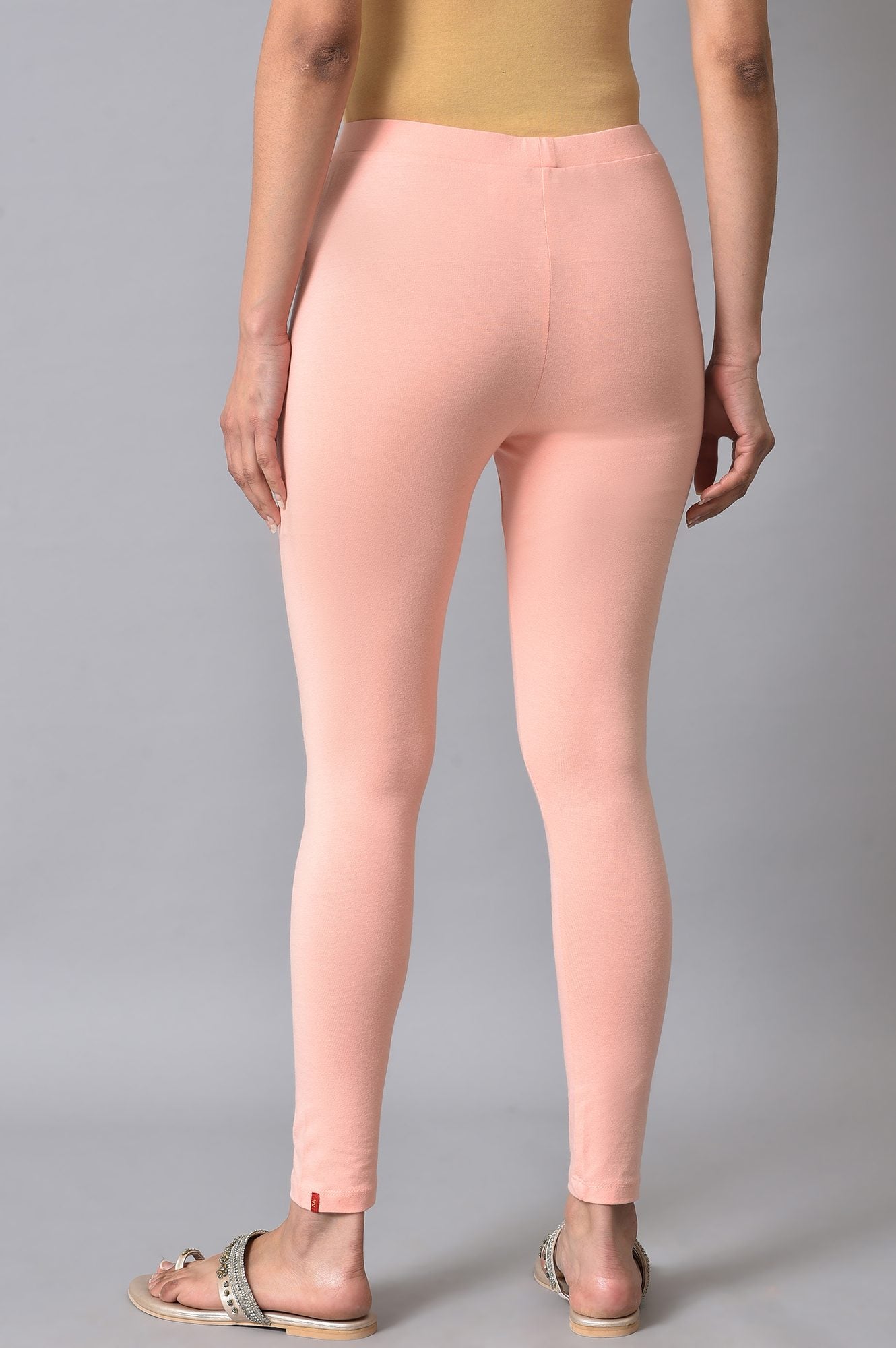 Peach Cotto Jersey Tights