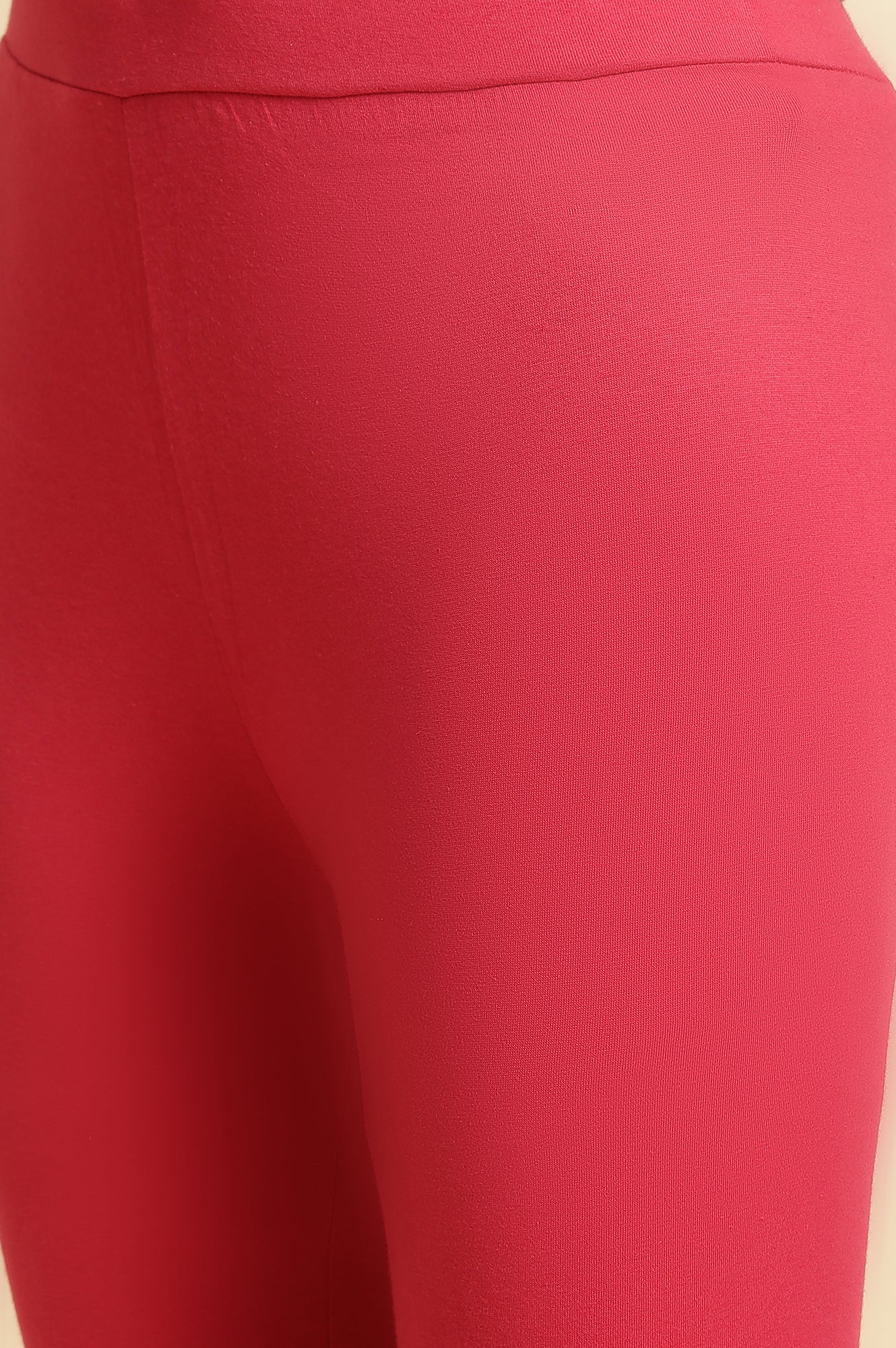 Pink Cotton Jersey Tights