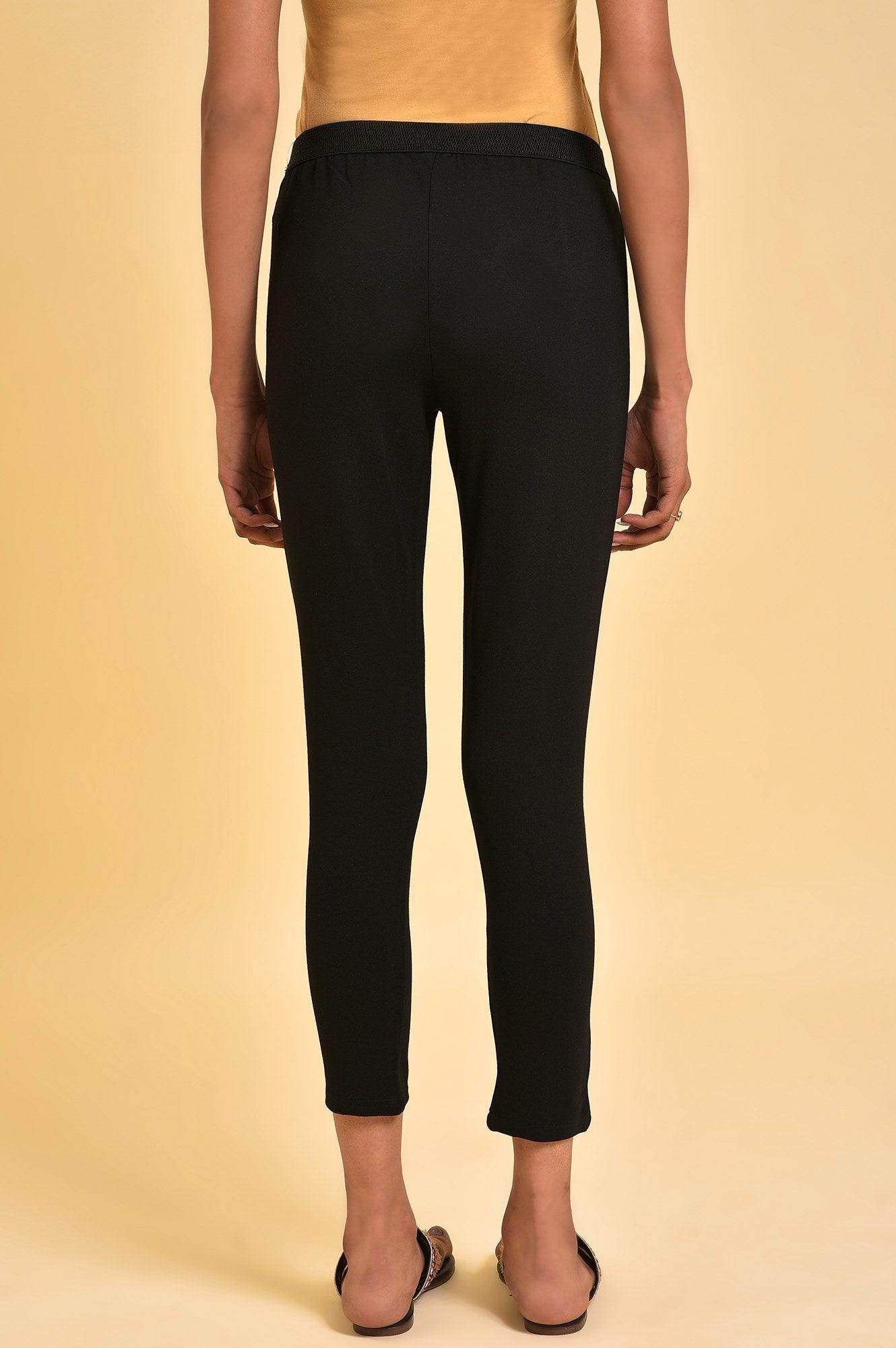 Black Fitted Jeggings - wforwoman