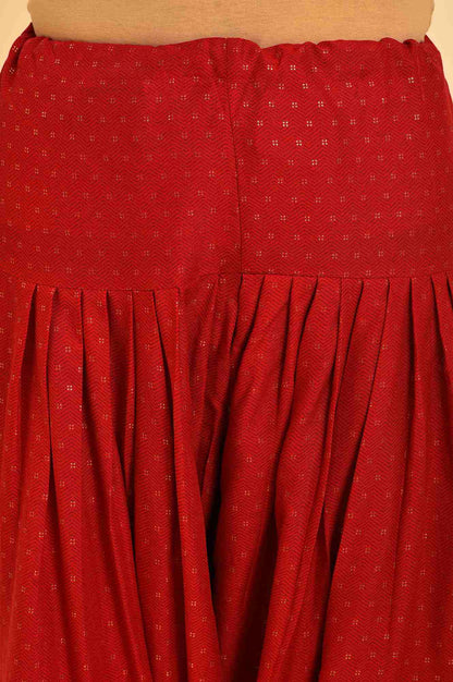 Red Embroidered Salwar