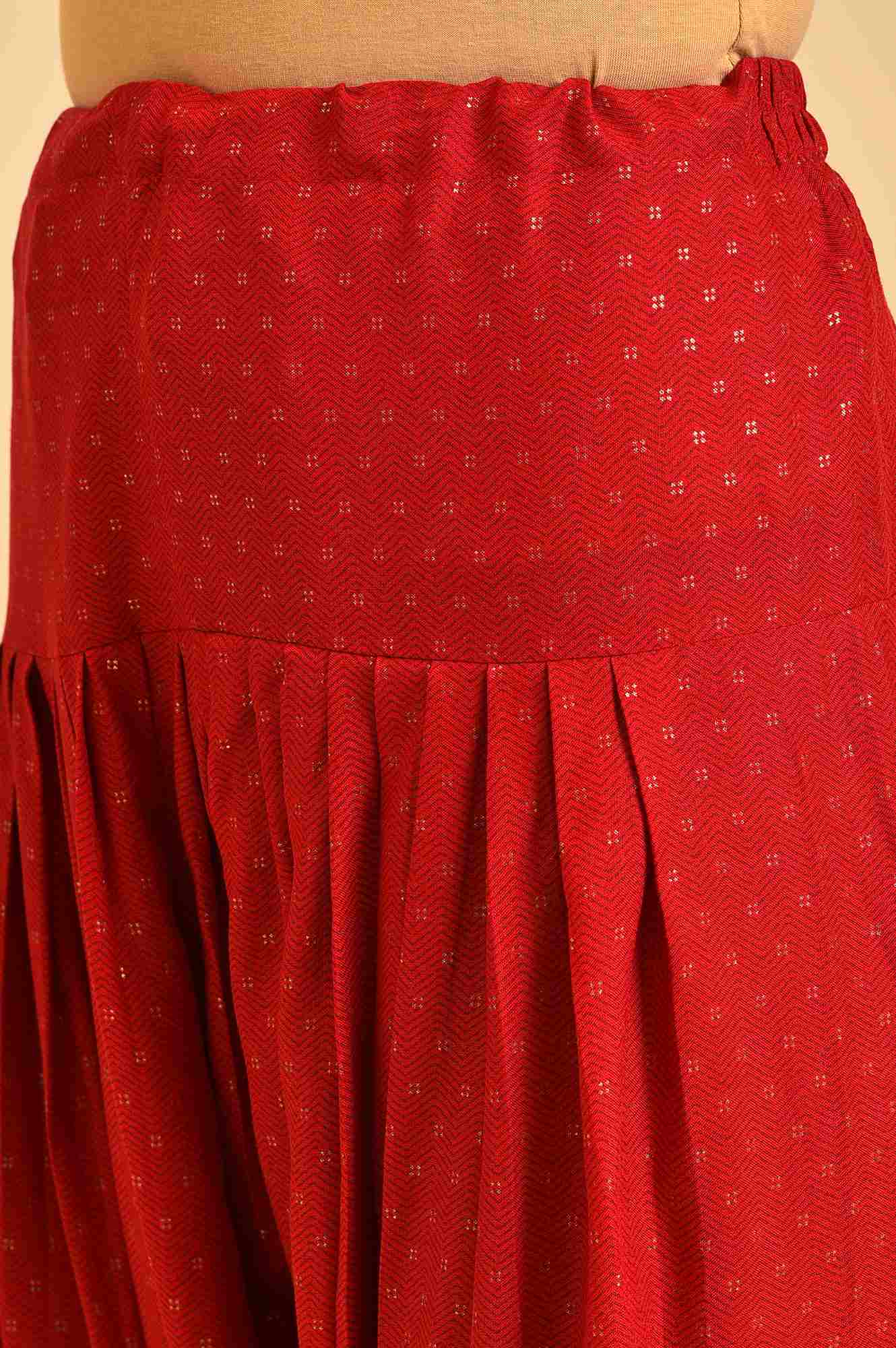 Red Embroidered Salwar