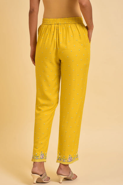 Yellow Slim Pants