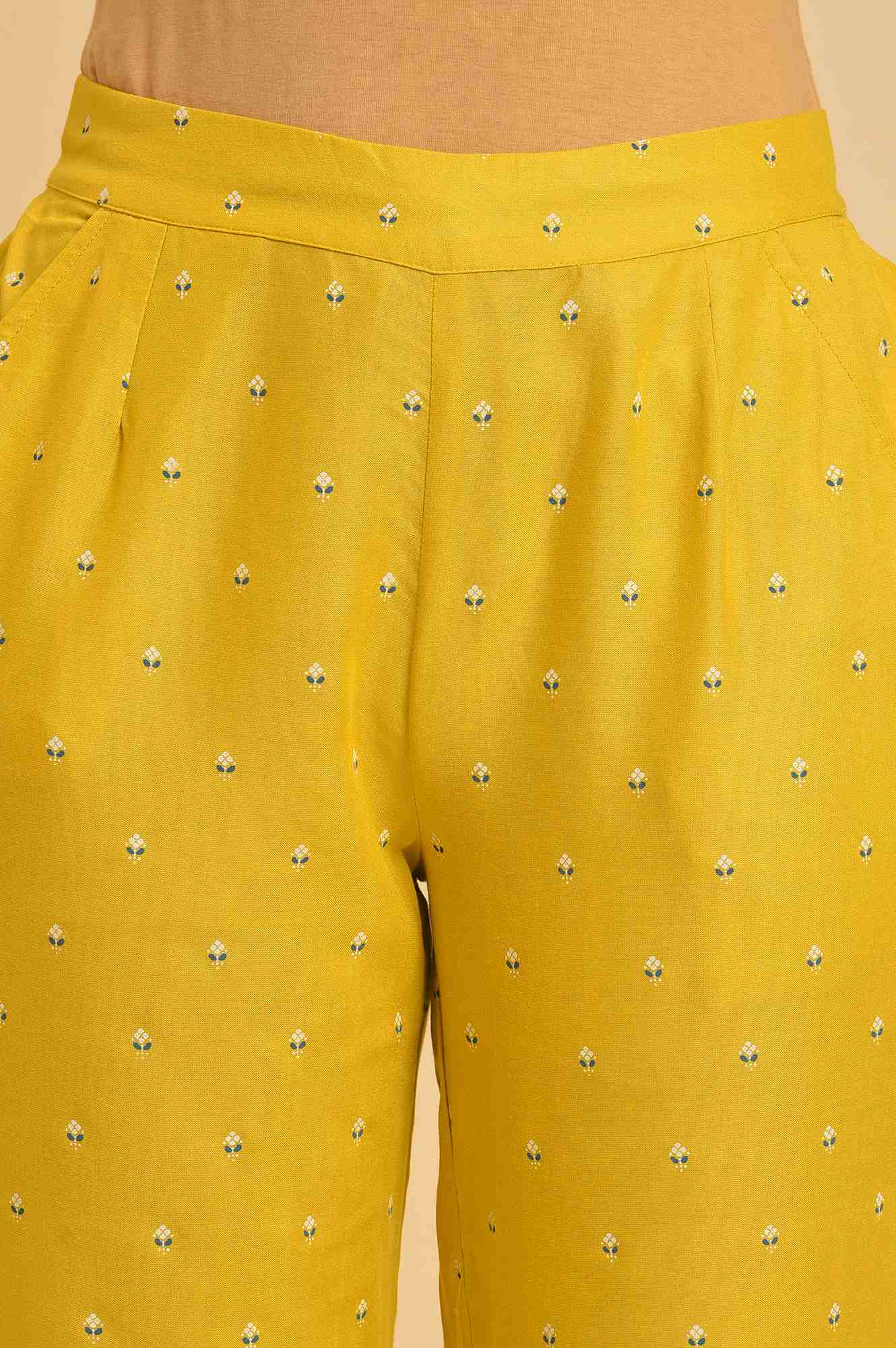 Yellow Slim Pants