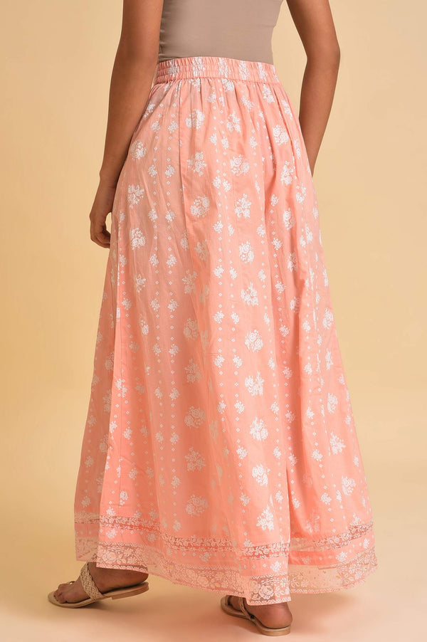 Pink Printed Festive Culottes