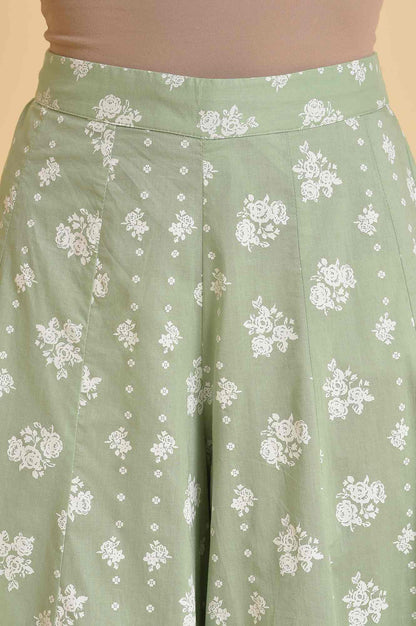 Pink Printed Festive Culottes