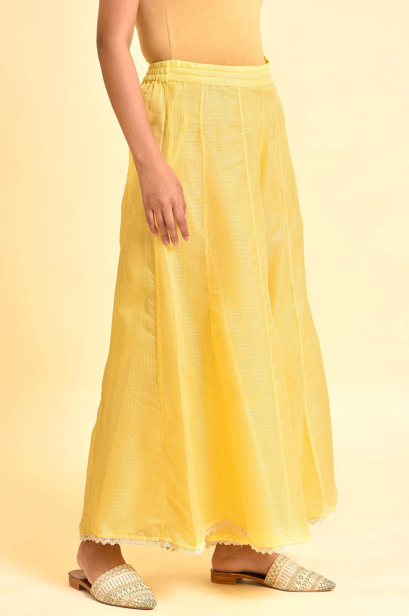 Light Yellow Kota Culottes