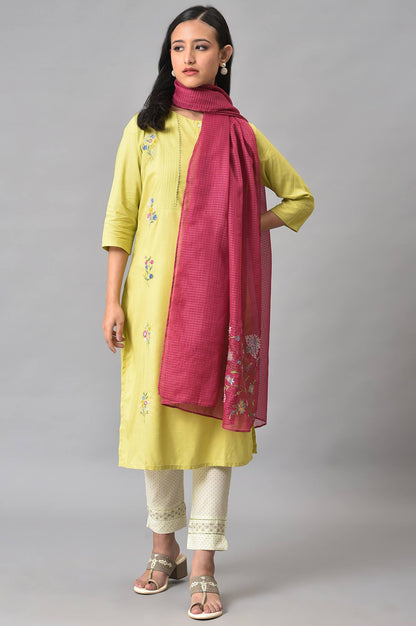 Berry Pink Kota Dupatta