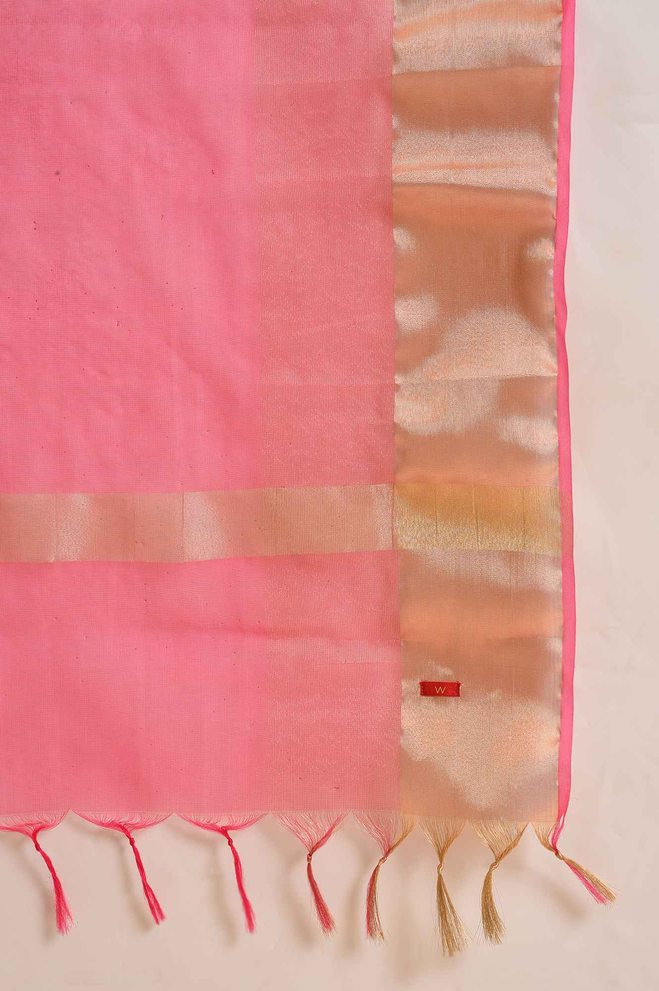 Pink Organza Festive Dupatta