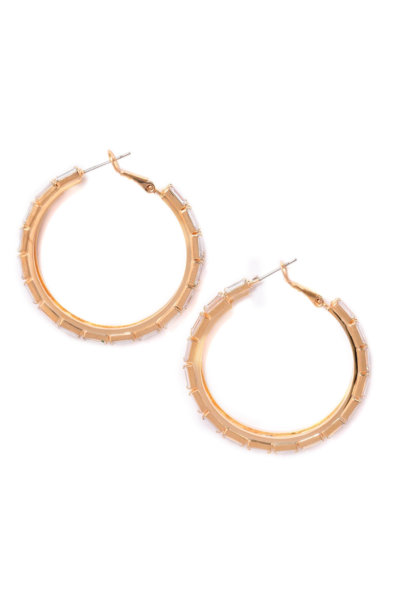 White Handcrafted Party Hoop Earrings