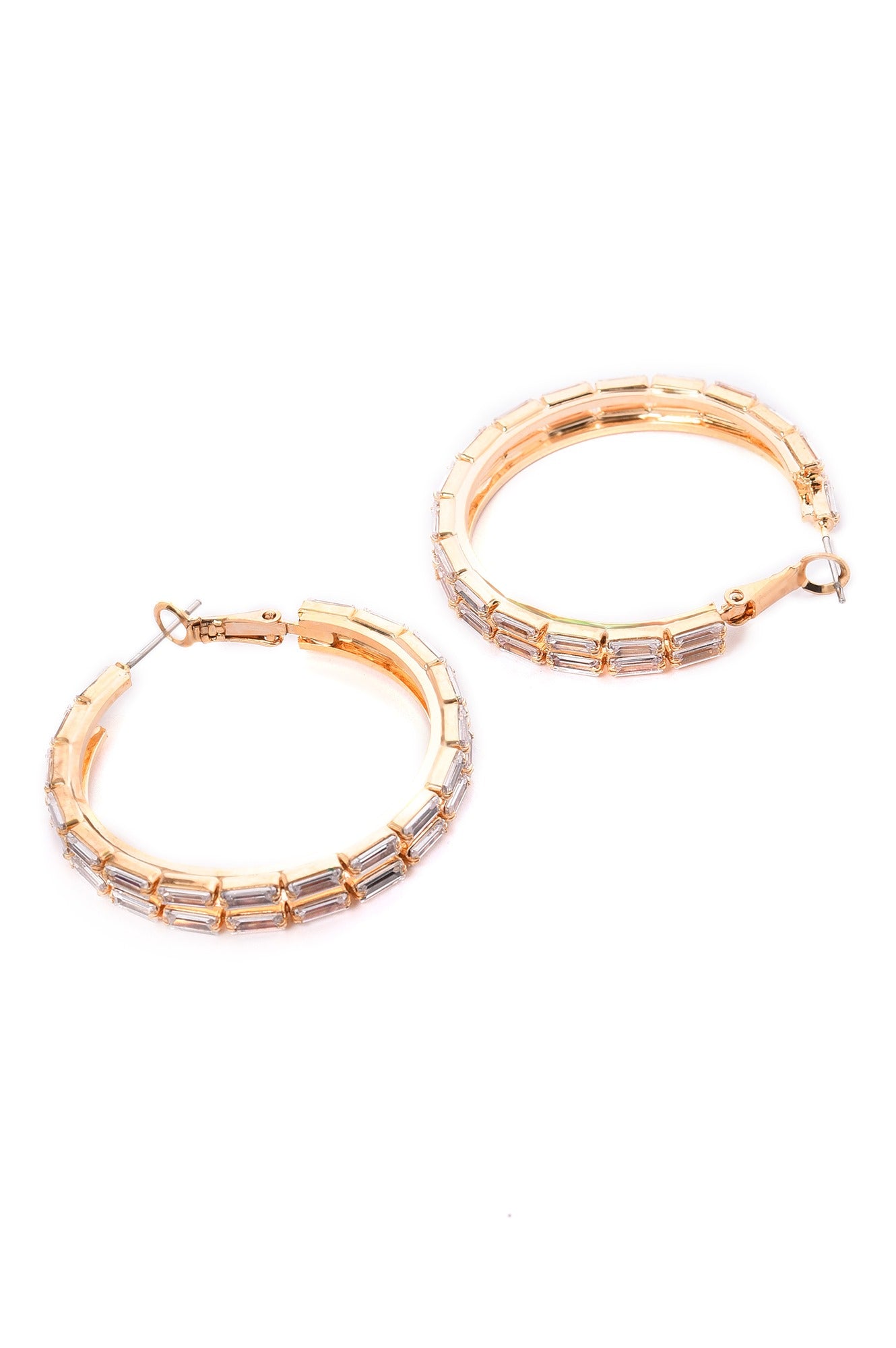 White Handcrafted Party Hoop Earrings