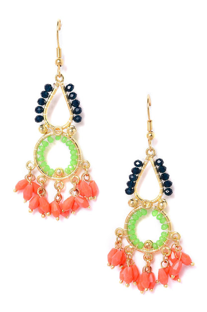 Multi-coloured Handcrafted Dangler Earrings