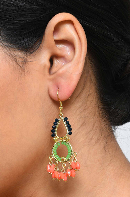 Multi-coloured Handcrafted Dangler Earrings